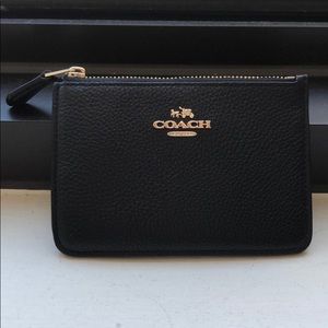 Black Brand New Coach Skinny ID Case